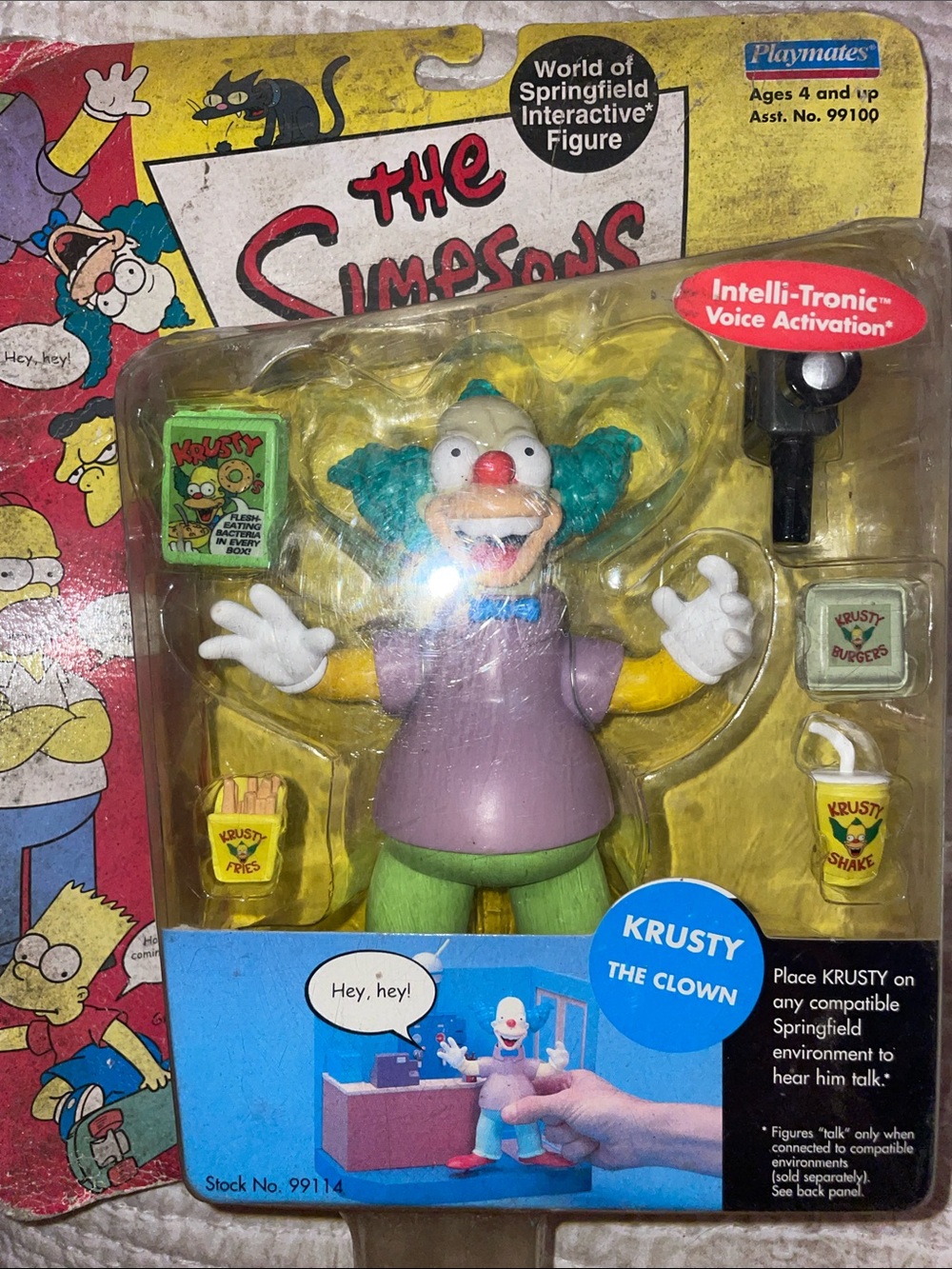 Krusty the Clown Interactive Figure - Purple & Green